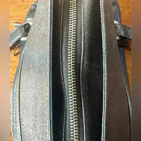 Jimmy Choo Vintage Black Textured Leather Bag! - Picture 8 of 13